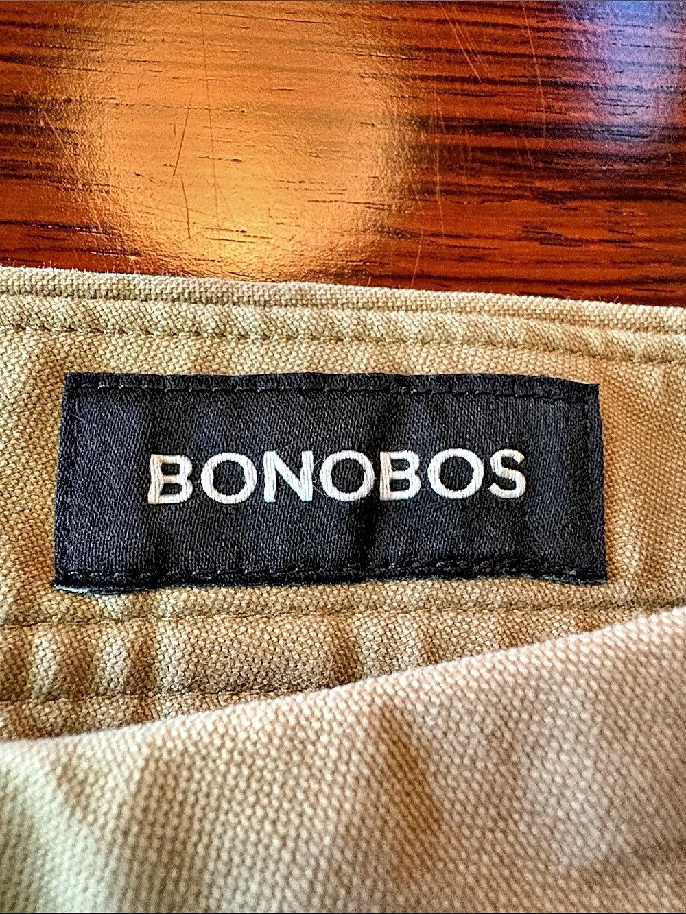 Bonobos Washed Chinos Beige Waist 34/32 - Picture 3 of 6